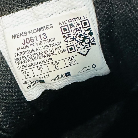 Merrell Men's Edje 3 Hiking Shoes in Gray and Orange Size 7.5 - Picture 9 of 9